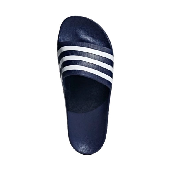 dark blue adidas adilette aqua slides - Picture 5 of 11